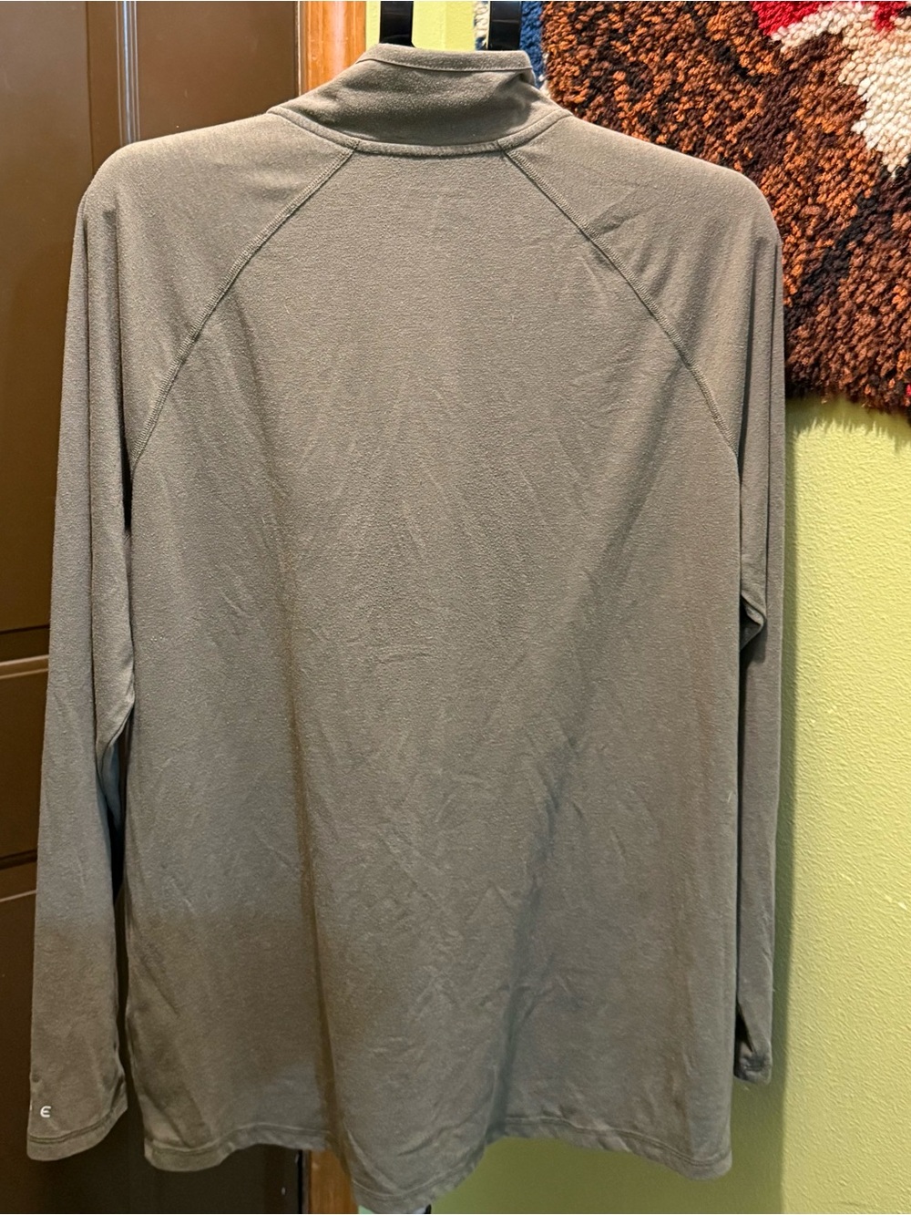 Carhartt Olive GreenLong Sleeve Quarter-Zip Pocket Work Shirt - Picture 2 of 15
